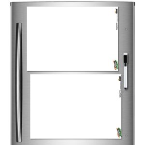 Fridge Magnet Whiteboard with Marker – Set of 2 A4 size