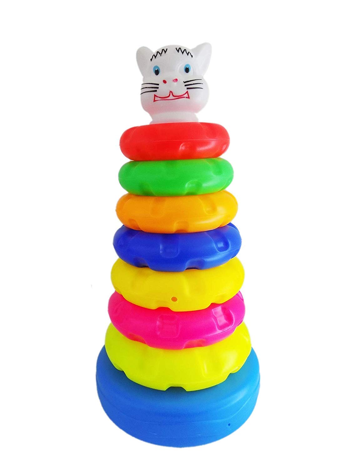 Buy Best Rainbow Stacking Rings Toy for Toddler - 7 Rings