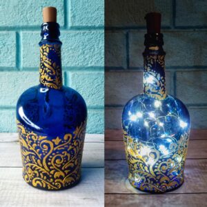 Wine Bottle Lamp A