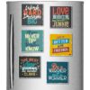 Photo Fridge Magnets Quotes on Life - Set of 6 - Image 2