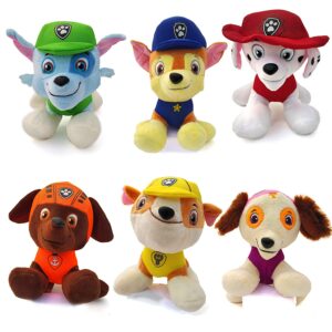 Paw Patrol Dogs Soft Toys - 6 Pcs Plush Toy Set